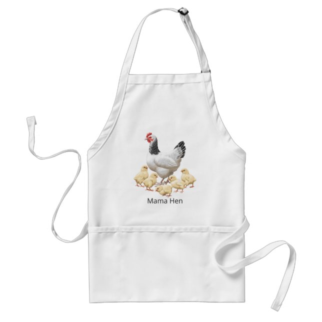 Tablier Sussex Chicken Mama Hen et Chicks (Devant)