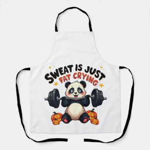 Tablier Sweat est juste graisse Pleurer Funny Panda Fitnes