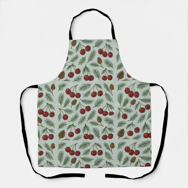 Tablier 🌿 Sweet Cherry Woodland Holiday Collection (Recto)