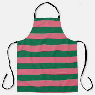Tablier Sweetheart Rose Pickle Vert Rayure
