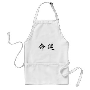 Tablier Symbole chinois pour le destin, destin