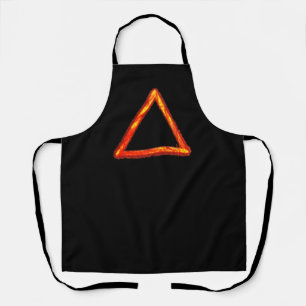 Tablier Symbole d'alchimie d'élément de feu lame