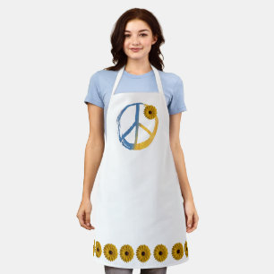 Tablier Symbole de PAIX ukrainien Signe Tournesol Ukraine 