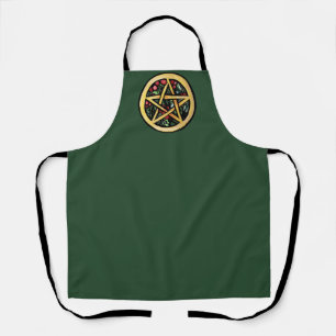 Tablier Symbole de solstice hivernal Yule Pentacle Pagan