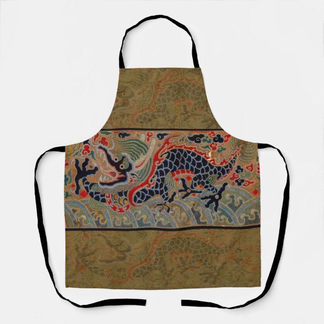 Tablier Symbole dragon chinois Antique asiatique (Recto)