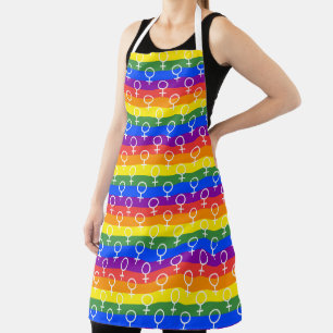 Tablier Symbole féminin Motif arc-en-ciel