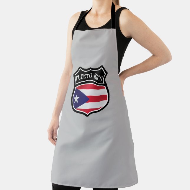 Tablier Symbole national branché du drapeau de Porto Rico (Insitu)