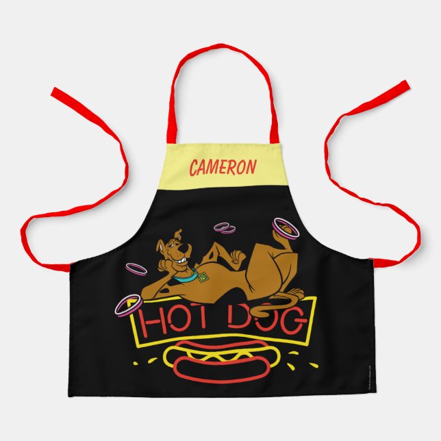 Tablier Symbole néo-chien de Scooby Doo Hot Dog (Recto)