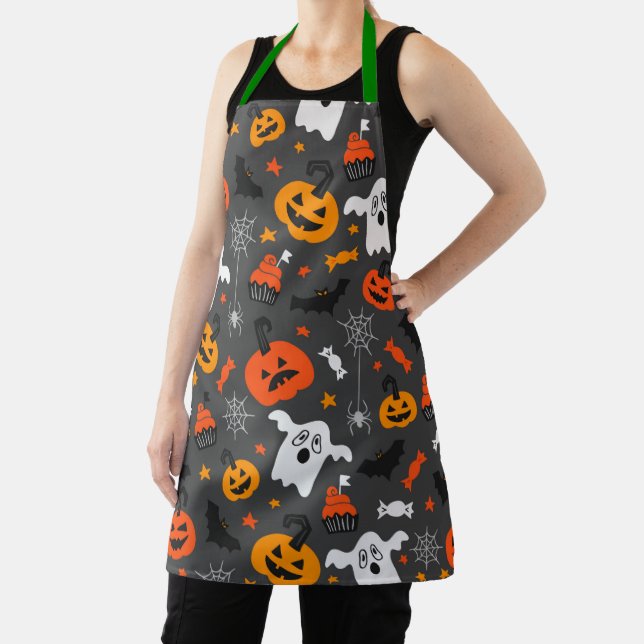 Tablier Symboles d'Halloween motif (Insitu)