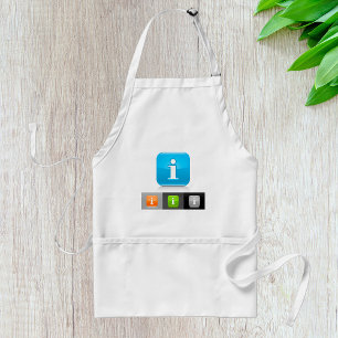 Tablier Symboles modernes d'information brillante