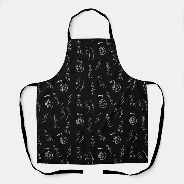 Tablier Symboles Reiki Motif - Reiki Guérison (Recto)