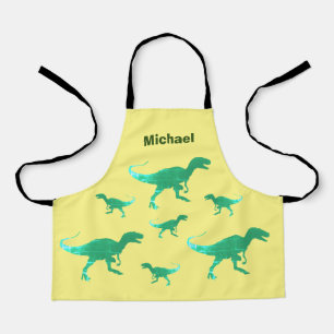 Tablier T-rex dinosaure imprimer nom personnalisé