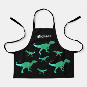 Tablier T-rex dinosaure imprimer nom personnalisé