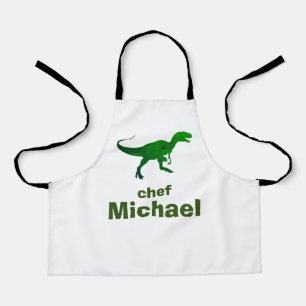 Tablier T-rex dinosaure imprimer nom personnalisé
