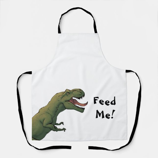 Tablier T-Rex Me Nourrit ! Dinosaure Tyrannosaurus (Recto)