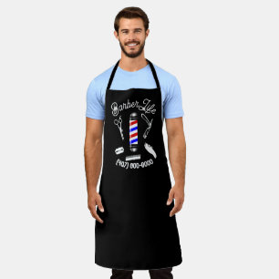 Tablier T-shirt Barber Life Barber Pole Pour Barbershops.