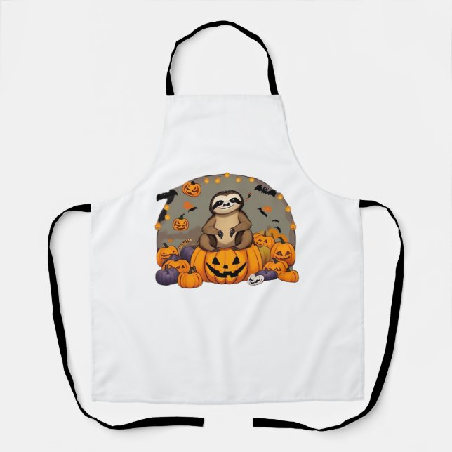 Tablier T-shirt classique de Sloth-o-ween (Recto)