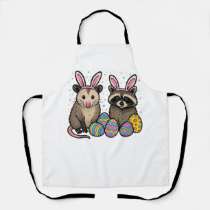 Tablier T-Shirt de Pâques Opossum Raton laveur_1