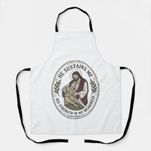 Tablier T-Shirt Encouragement de Jésus pour Maladie Chroni