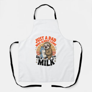 Tablier T-shirt fête des pères avec paresse
