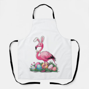 Tablier T-Shirt Flamant de Pâques
