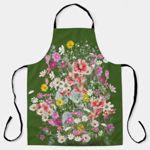 Tablier T-shirt Fleurs Fleurs Fluides Cosmos