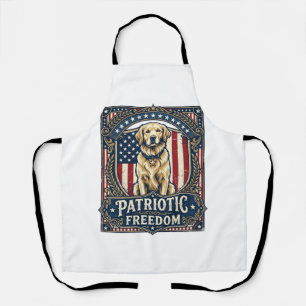 Tablier T-shirt graphique vectoriel de Golden Retriever pa