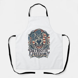 Tablier T-shirt vectoriel graphique du berger allemand pat
