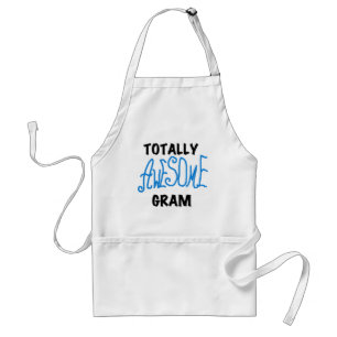 Tablier T-shirts bleus et cadeaux de gramme totalement imp
