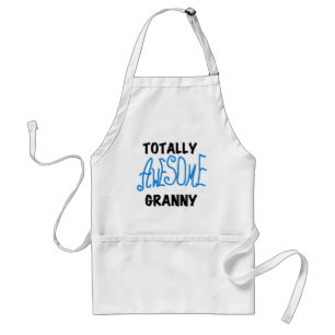 Tablier T-shirts bleus et cadeaux de mamie totalement impr