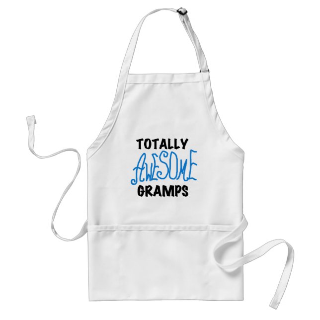 Tablier T-shirts et cadeaux Blue Totally Awesome Gramps (Devant)