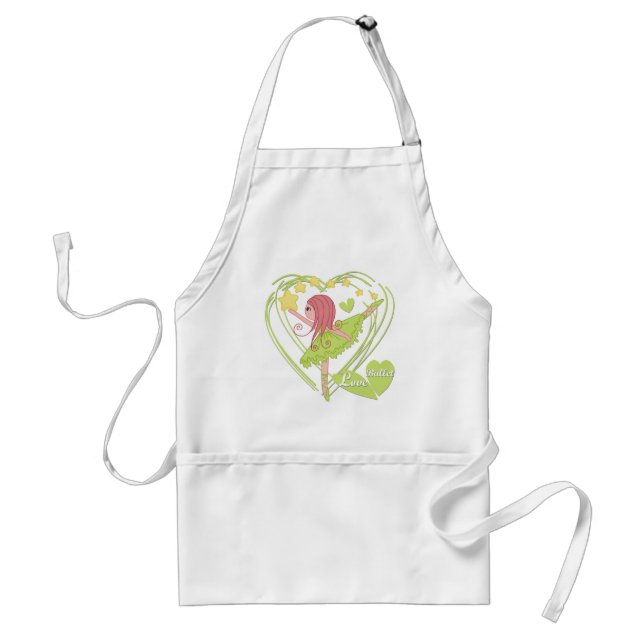 Tablier T-shirts et cadeaux de ballet d'amour (Devant)