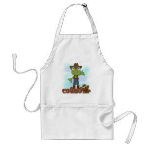Tablier T-shirts et cadeaux de cowboy de grenouille