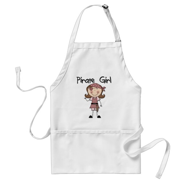 Tablier T-shirts et cadeaux de fille de pirate (Devant)