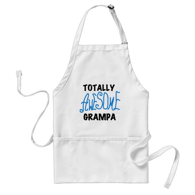 Tablier T-shirts et cadeaux de Grampa bleu absolument géni (Devant)