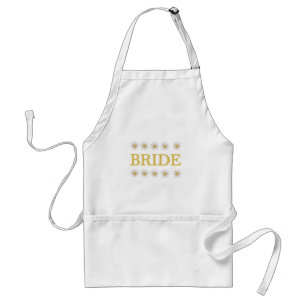 Tablier T-shirts et cadeaux de jeune mariée de marguerites