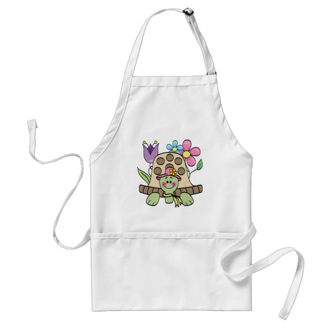 Tablier T-shirts et cadeaux de tortue de printemps (Devant)