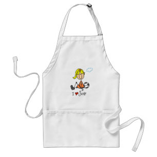 Tablier T-shirts et cadeaux du football d'amour de la