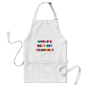 Tablier T-shirts et cadeaux lumineux de grand-maman du