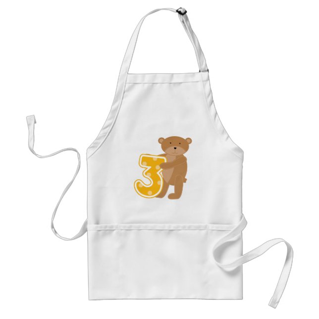Tablier T-shirts et cadeaux pour le 3e anniversaire de l'o (Devant)