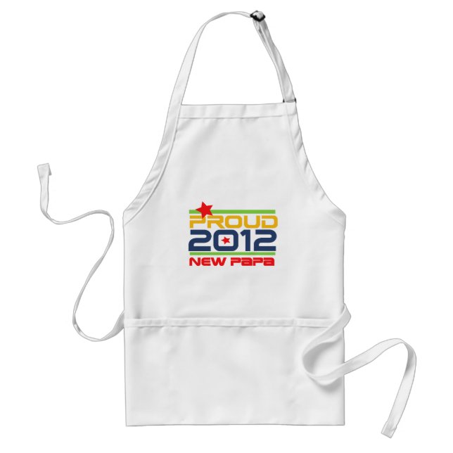 Tablier T-shirts et cadeaux Proud New Papa 2012 (Devant)