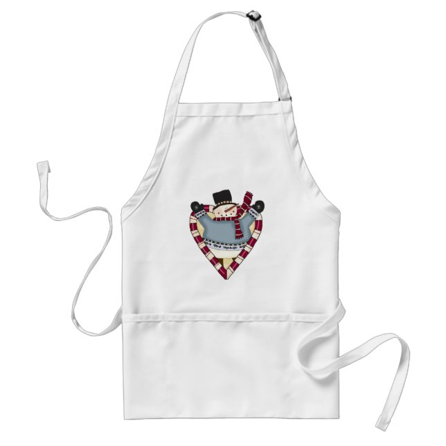 Tablier T-shirts et cadeaux Snowman Love (Devant)