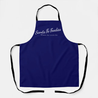 Tablier Tabard bleu avec logo Santa Fe Foodies