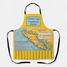 Tabard de carte ancienne de l'île de Vancouver