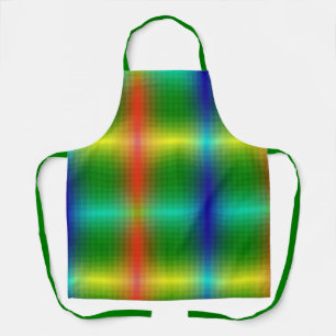 Tablier Tabard de couleur vive avec un motif à carreaux
