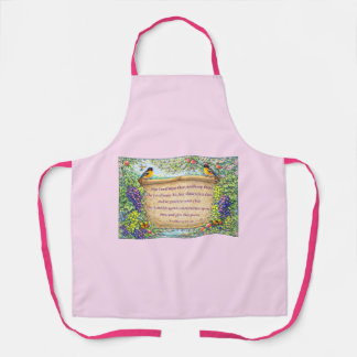 Tablier Tabard de cuisine avec Écriture Sainte