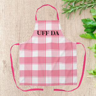 Tablier Tabard de ferme à carreaux rouges Uff Da tout-impr