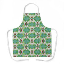 Tabard floral vert intégral