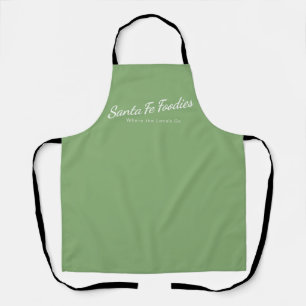 Tablier Tabard Sage avec logo Santa Fe Foodies