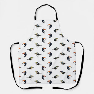 Tablier Tabard Tout Imprimé Fou de Toucan